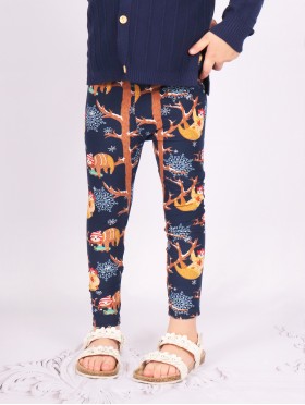 Kids Sloth Print Stretchy Legging 